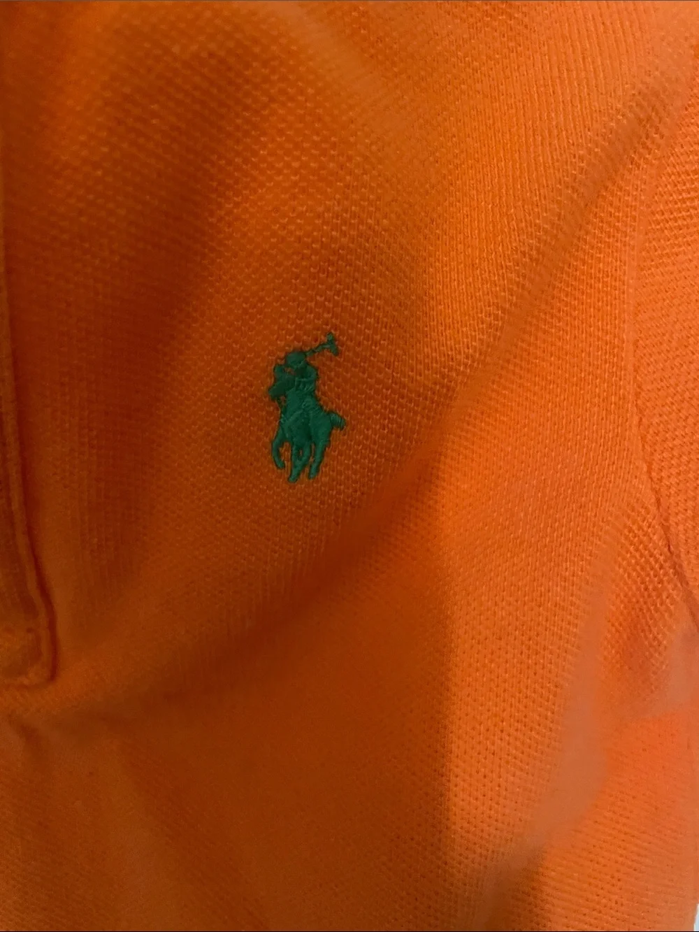 Vintage Ralph Lauren Kids Orange Polo Shirt 12 months